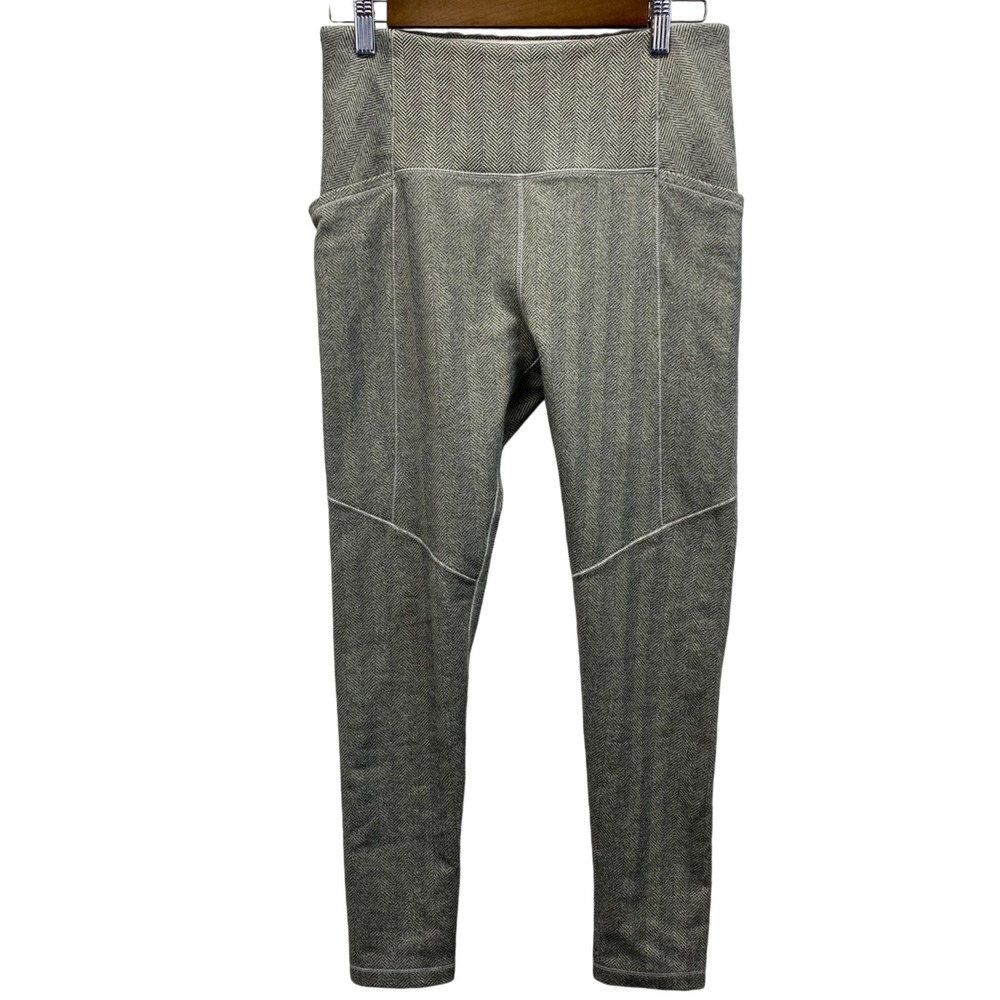 Calia by Carrie Underwood Grey Herringbone High Rise Pocket Leggings  Women's M